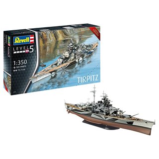 Revell 05096 German Battleship, Tirpitz Mastab 1:350