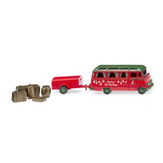 Wiking 026005 MB O 319 Panoramabus mit Anhnger, Weihnachtsmodell  Mastab 1:87