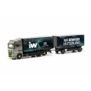 Herpa 317160 MAN TGX GX Wechselkoffer-Hängerzug, IW...