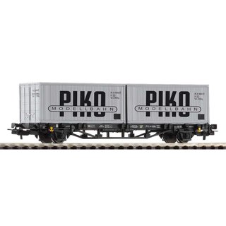 Piko 27709 Spur H0 Containertragwagen, DR, Ep. IV 2 x 20 Container, VEB PIKO