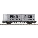 Piko 27709 Spur H0 Containertragwagen, DR, Ep. IV 2 x 20...