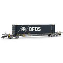 Hornby HN9751 Containerwagen Sffgmss, TOUAX, Ep.VI  DFDS...