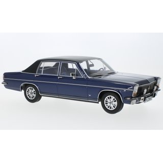 IXO-MCG18336 Opel Diplomat B, metallic-dunkelblau/matt-schwarz, 1972  Mastab 1:18