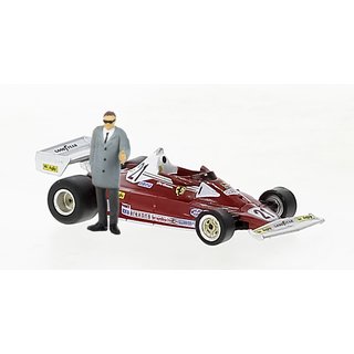 Brekina 22977 Ferrari 312 T2 mit Figur, No. 21, Gilles Villeneuve, 1977 Mastab: 1:87