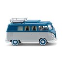 Wiking 079742 VW T1 Campingbus - achatgrau/grnblau...