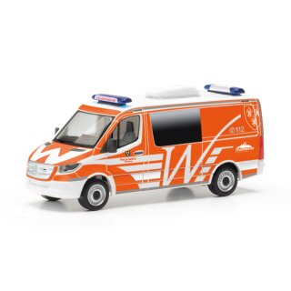 Herpa 097826 MB Sprinter 18 Halbbus, Feuerwehr Wiesbaden  Maßstab 1:87