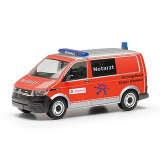 Herpa 097864 VW T6.1 Bus NEF, Rettungsdienst Region Hannover/Johanniter  Mastab 1:87
