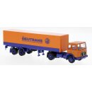 Brekina 78154 MAN F7 Koffer-Sattelzug, 1968, Deutrans...