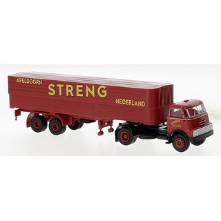 Brekina 85230 DAF DO 2000 PP-Sattelzug, 1957, Streng (NL) Mastab: 1:87