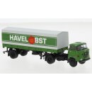 Brekina 71204 IFA W 50 PP-Sattelzug, 1965, Havel Obst...