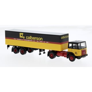 Brekina 78155 Saviem SM300 Koffersattelzug, Calberson Mastab: 1:87