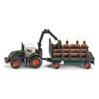SIKU-Modelle 1861 Traktor mit Holzanhnger