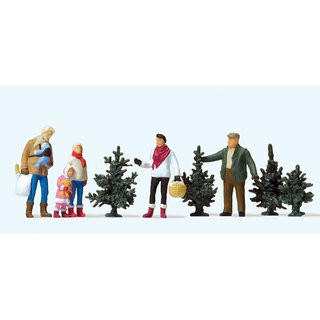 PREISER 10627 Weihnachtsbaumverkauf Massstab: H0
