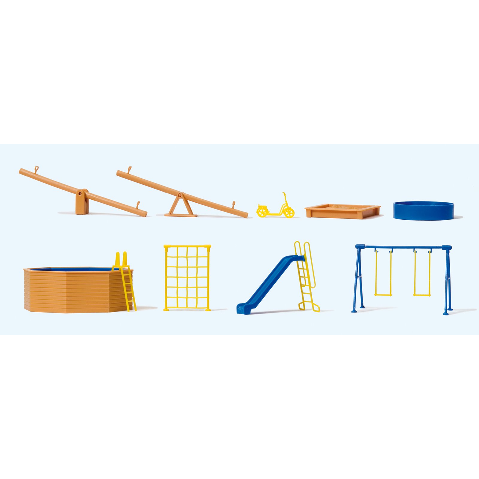 PREISER 17351 Spielgeräte für Spielplatz und Garten ...