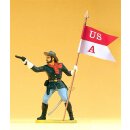 PREISER 54750 Soldat stehend, mit Fahne Massstab: 1:25