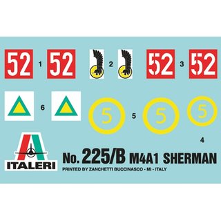 ITALERI 510000225 1:35 Sherman M4A1