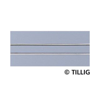 Tillig B 87012 Tramgleis 105,6mm (1-sp) Asphalt Massstab: H0