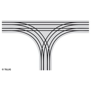 Tillig B 87201 T-Kreuzung (2-sp) Pflaster Massstab: H0