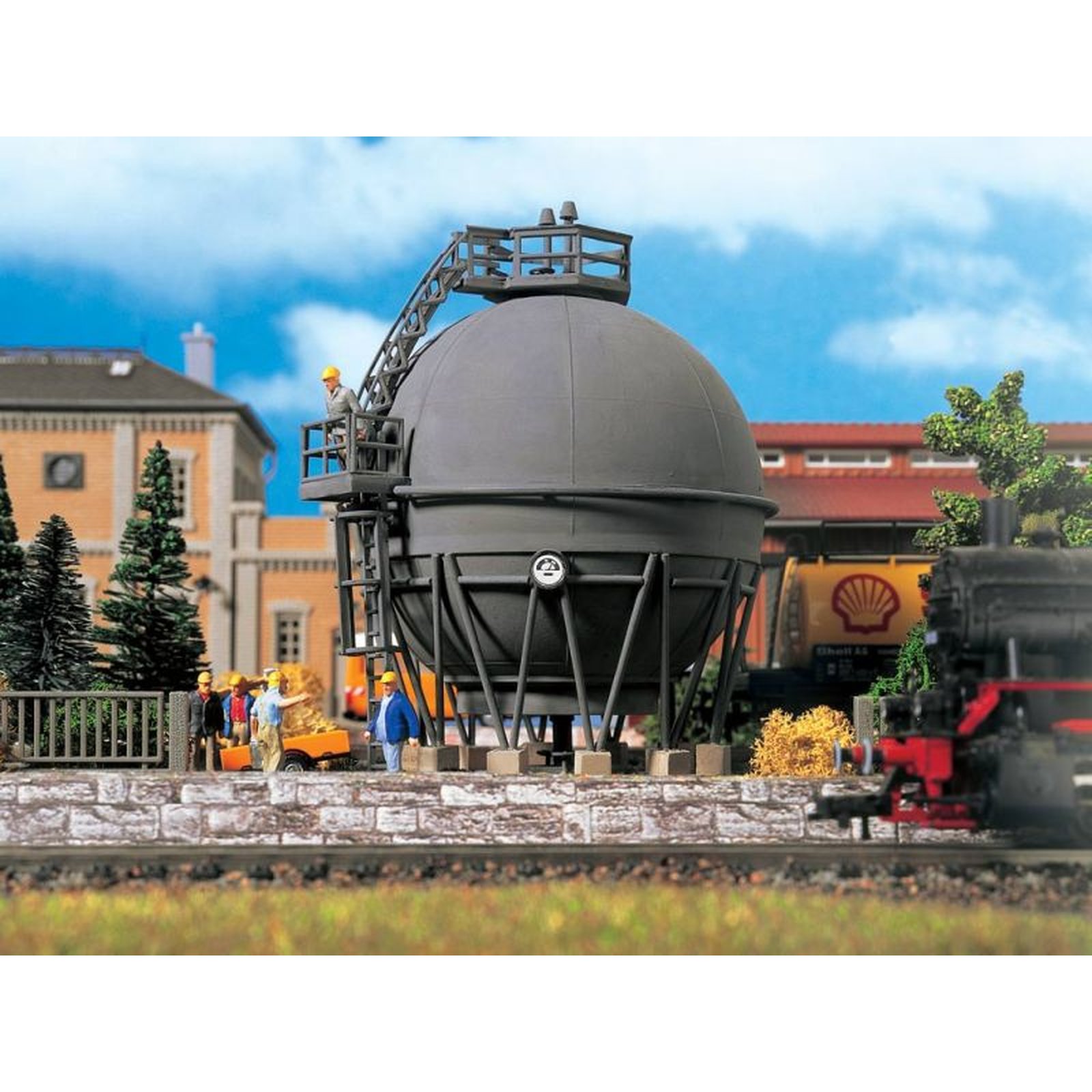 W350 Vollmer Ho maquette Gazometre Gaskessel Gasometer 5725