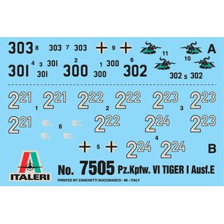 ITALERI 510007505 1:72 Pz.Kpfw.VI Tiger I Ausf. E