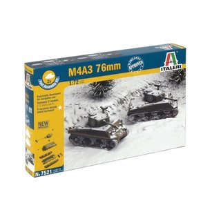 ITALERI 510007521 1:72 M4A3 76mm (Fast Ass. Kit) 2 Modelle