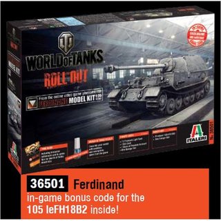 ITALERI 510036501 1:35 Panzerjäger Ferdinand WoT