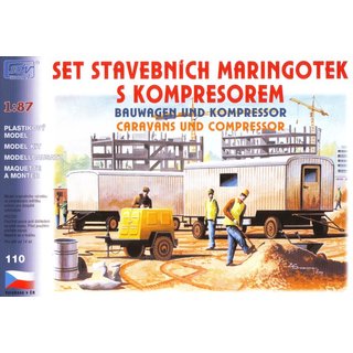 SDV 10110 Bausatz Bauwagen und Kompressor Mastab: 1:87