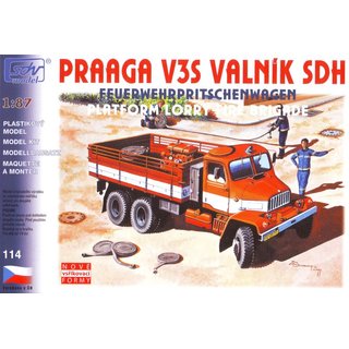 SDV 10114 Praga V3S Feuerwehr Pritsche Mastab 1:87