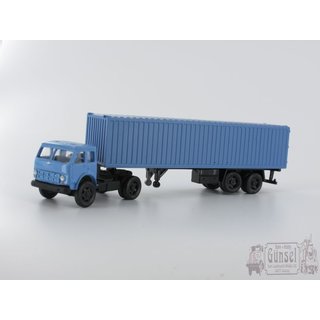 RK-Modelle TT0143 MAZ 503 mit Buta Mobill Kofferauflieger Blau Massstab: 1:120