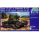 RK-Modelle UM72314 Panzer T26 mit Turm A43, 1:72...
