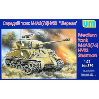 UM 72379 Sherman Panzer M4A3 (76) HVSS, Mastab: 1:72