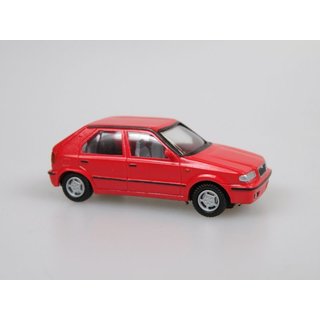 vv model vv1671 Skoda Favorit Hatchback 1998 rot Mastab: 1:87