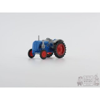 Mehlhose 10124 Traktor Famulus, blau/rote Felgen Massstab: H0