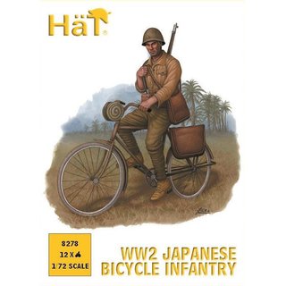 HT 378278 1/72 WWII Japanische Infanterie auf Fahrrad Mastab: 1/72
