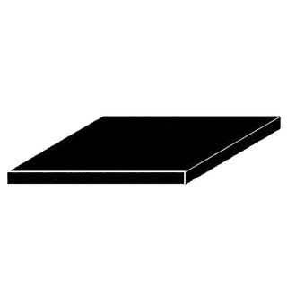 Evergreen 509113 Schwarze Polystyrolplatten, 200x530x0,50 mm, 6 Stck