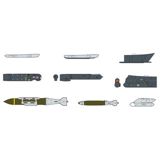 HASEGAWA 635114 1/72 Aircraft Weapons IX Mastab: 1/72