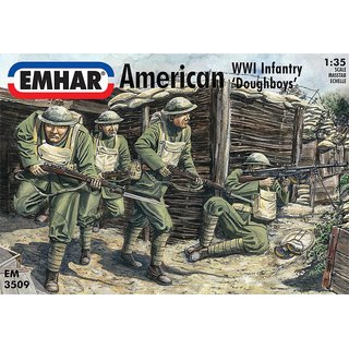 Emhar 933509 1/35 WWI Amerikanische Infanterie, Doughboys Mastab: 1/35