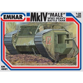 Emhar 934001 1/35 WW I Mk.IV Male WW I Tank Mastab: 1/35