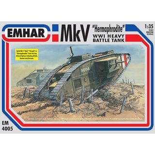 Emhar 934005 1/35 WW I Mk.V Tank baubar in 3 Versionen Mastab: 1/35