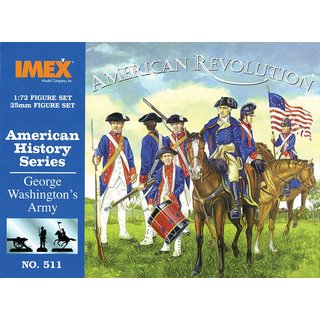 Imex 940511 1/72 Amerikanische Geschichte: George Washingtons Armee Mastab: 1/72
