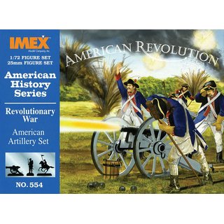 Imex 940554 1/72 Amerikanische Geschichte: Revolution, Amerikanische Artillerie Mastab: 1/72