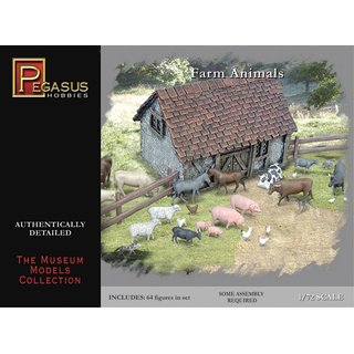 Pegasus 957052 1/72 Amerikanische Geschichte: Farmtiere Mastab: 1/72
