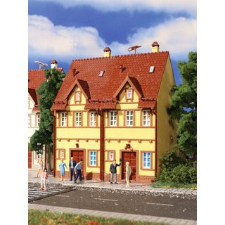 Vollmer 43844 H0 Reihen-Doppelhaus, gelb